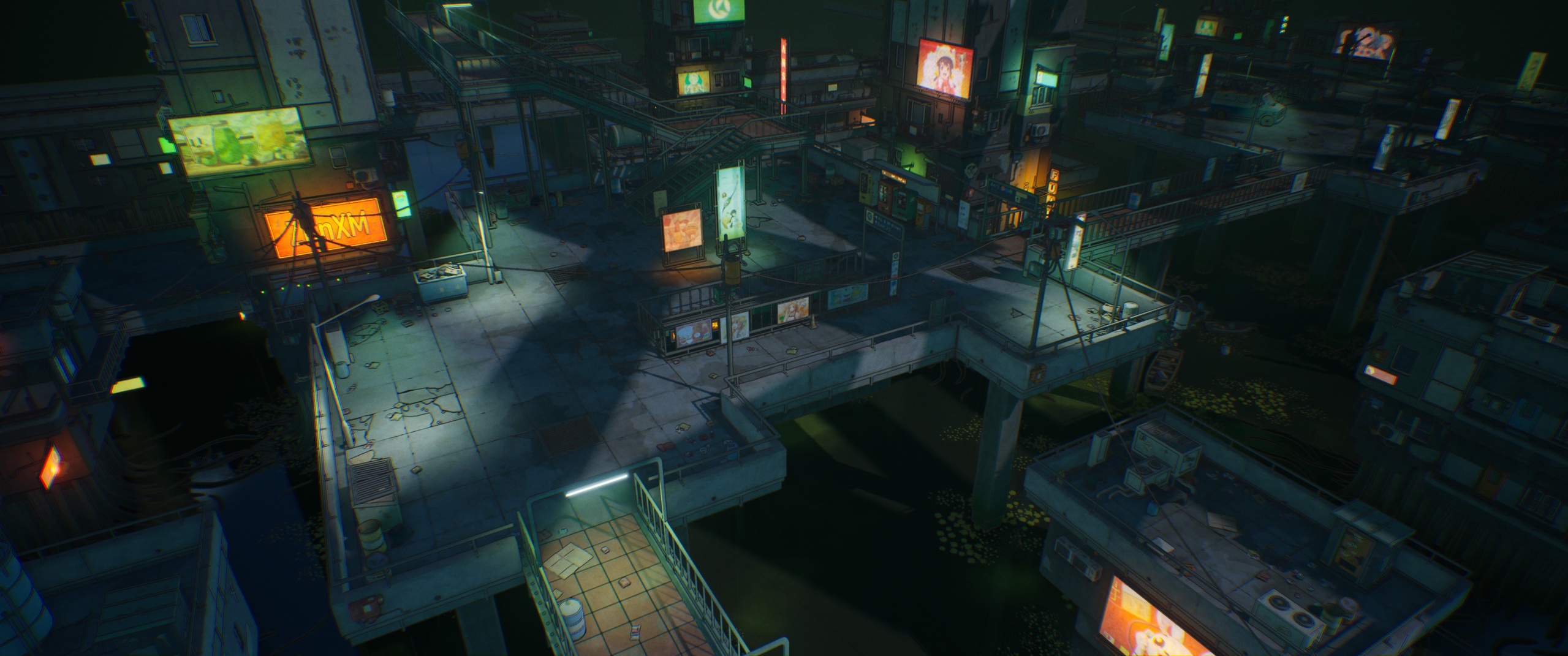商品 Cyberpunk Stylised City 的媒体 1