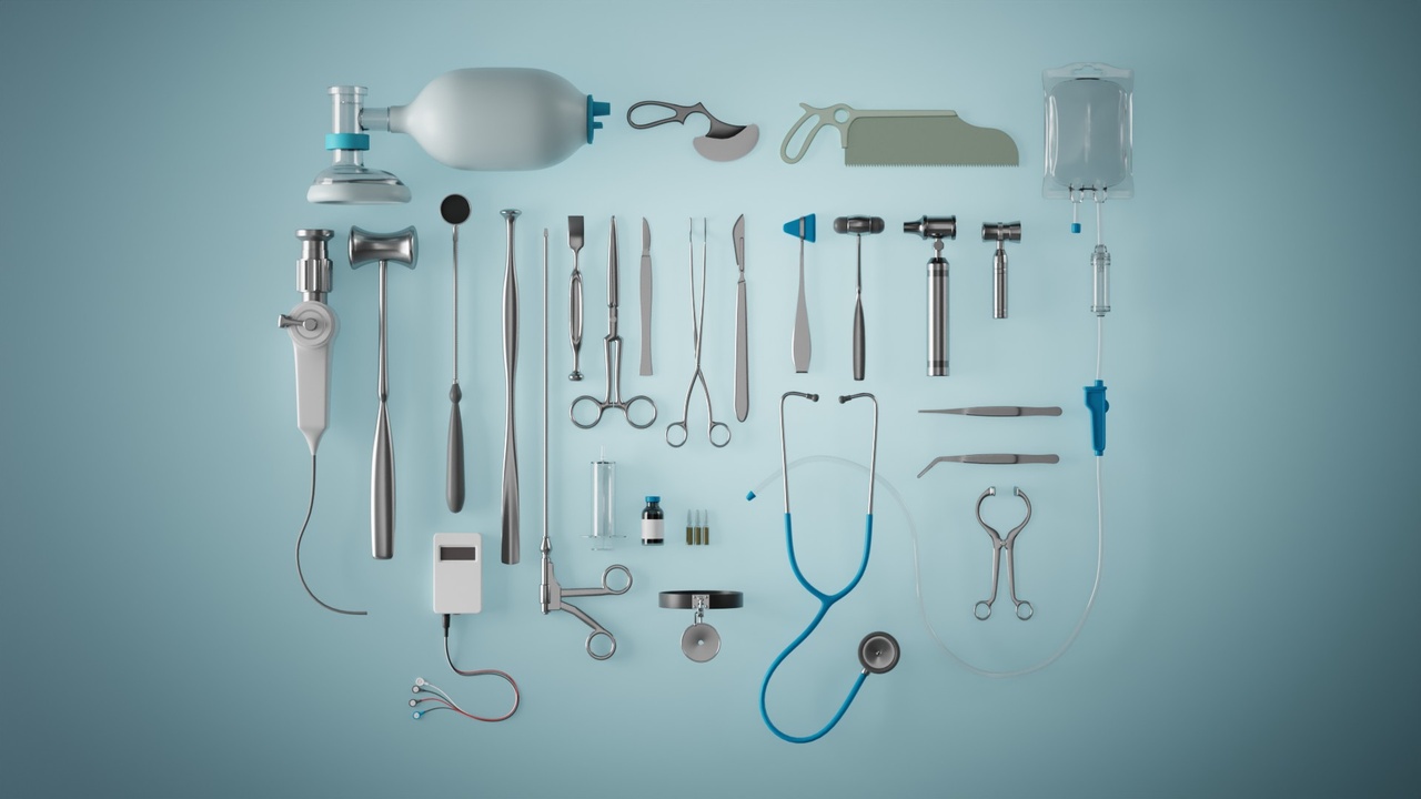 Media 1 for listing Surgical instruments - medical equipment kit blender 3D