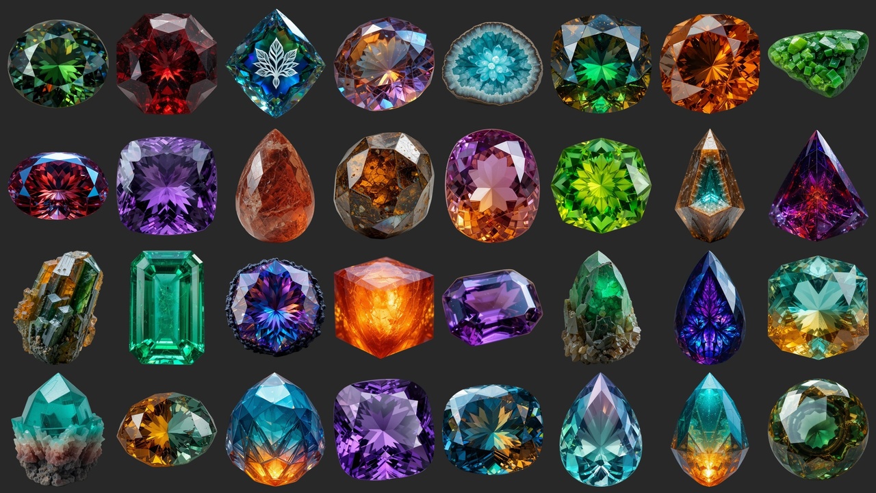 Media 1 for listing 81 Unique Gems And Gemstones - Icons
