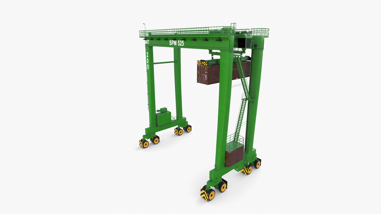 Media 1 for listing Rubber Tired Gantry Crane V4