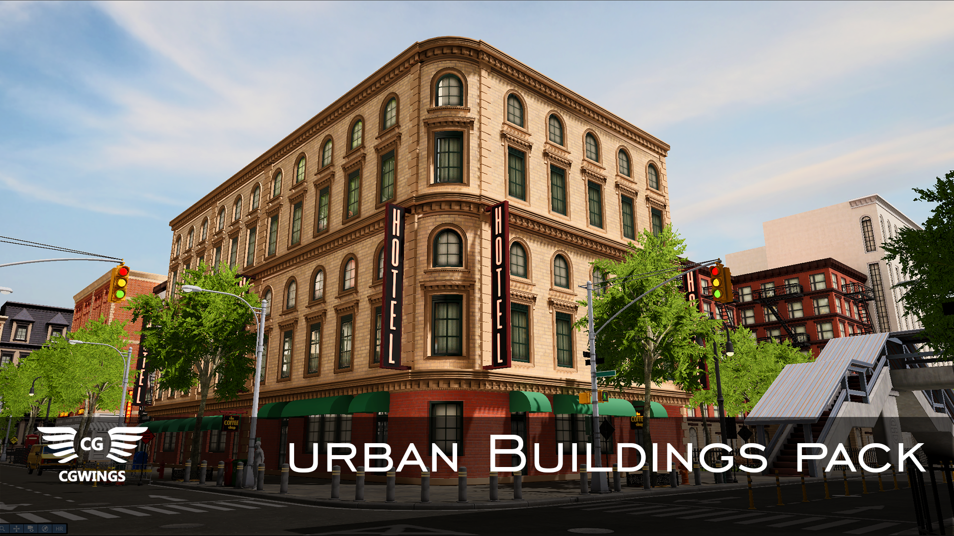Urban City Buildings Pack | Fab