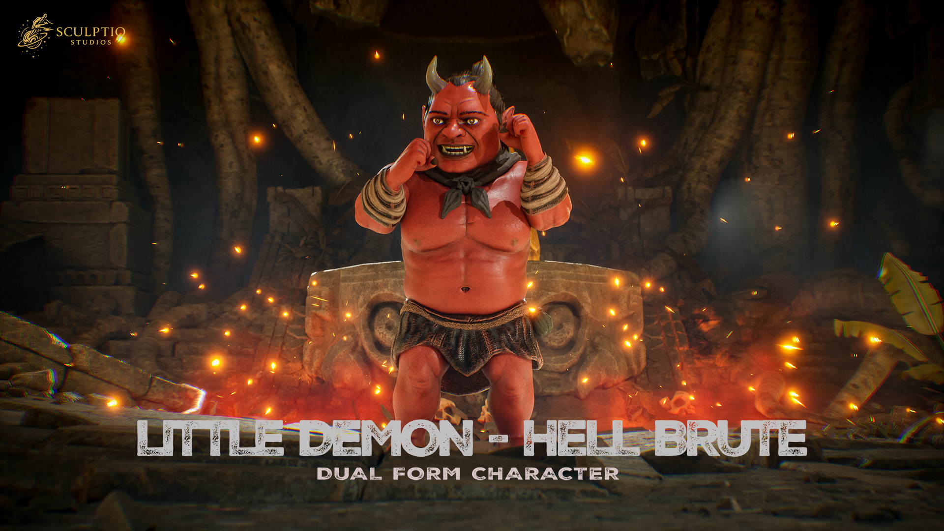 Little Demon / Hell Brute – Dual Form Character | Fab