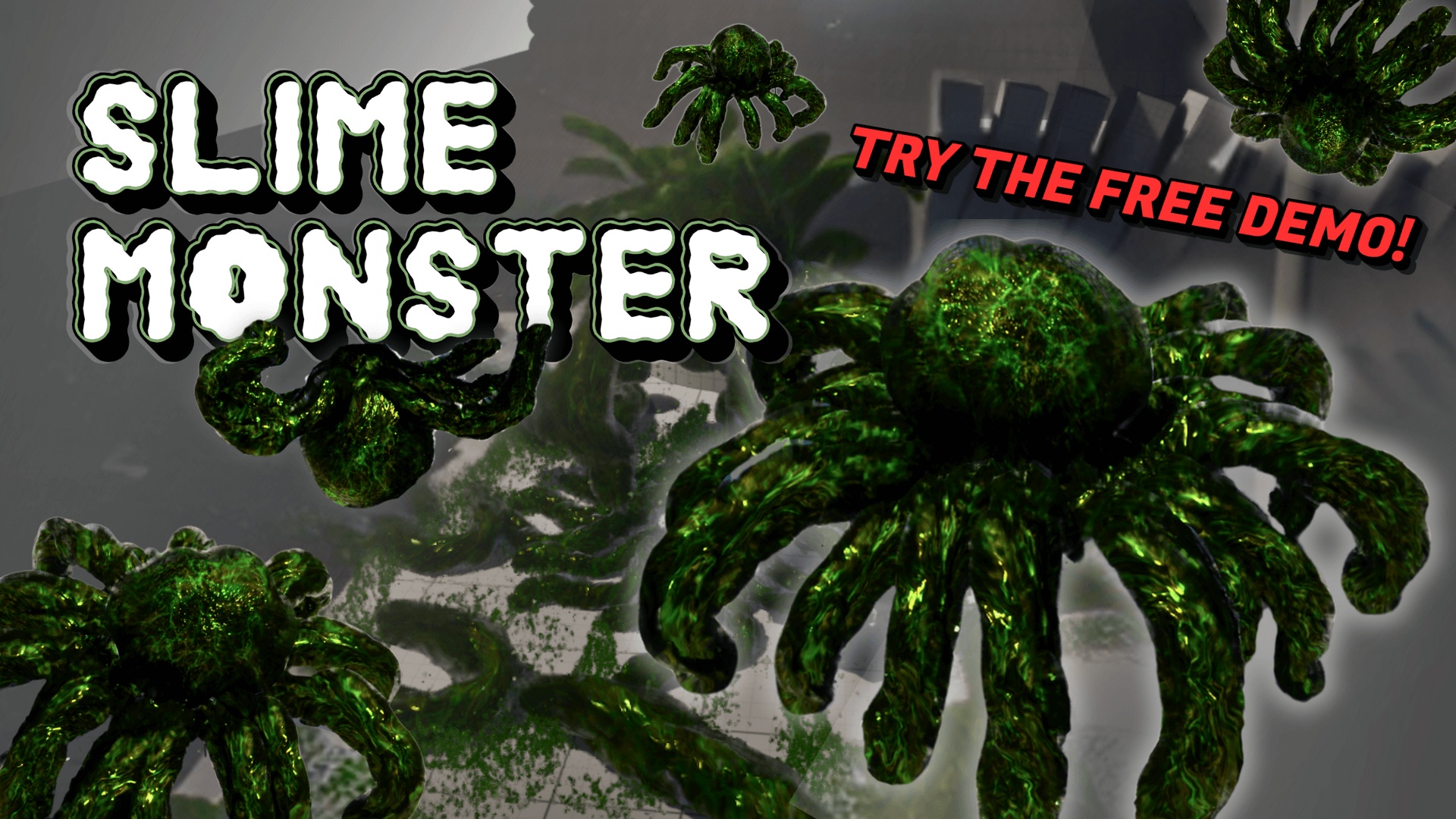 Media 1 for listing Procedural Slime Monster (3D PATHFINDING INCLUDED)