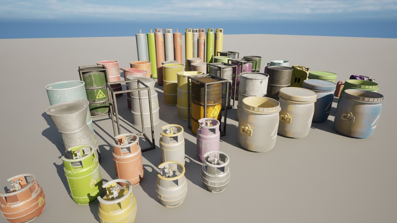Media 1 for listing Toxic Barrels & Cans Pack