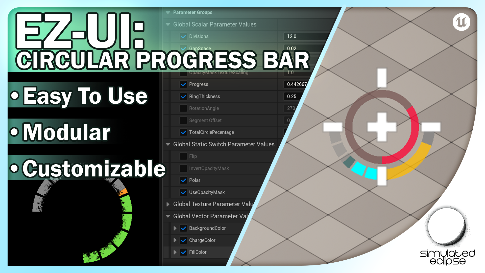 EZ-UI: Circular Progress Bar | Fab