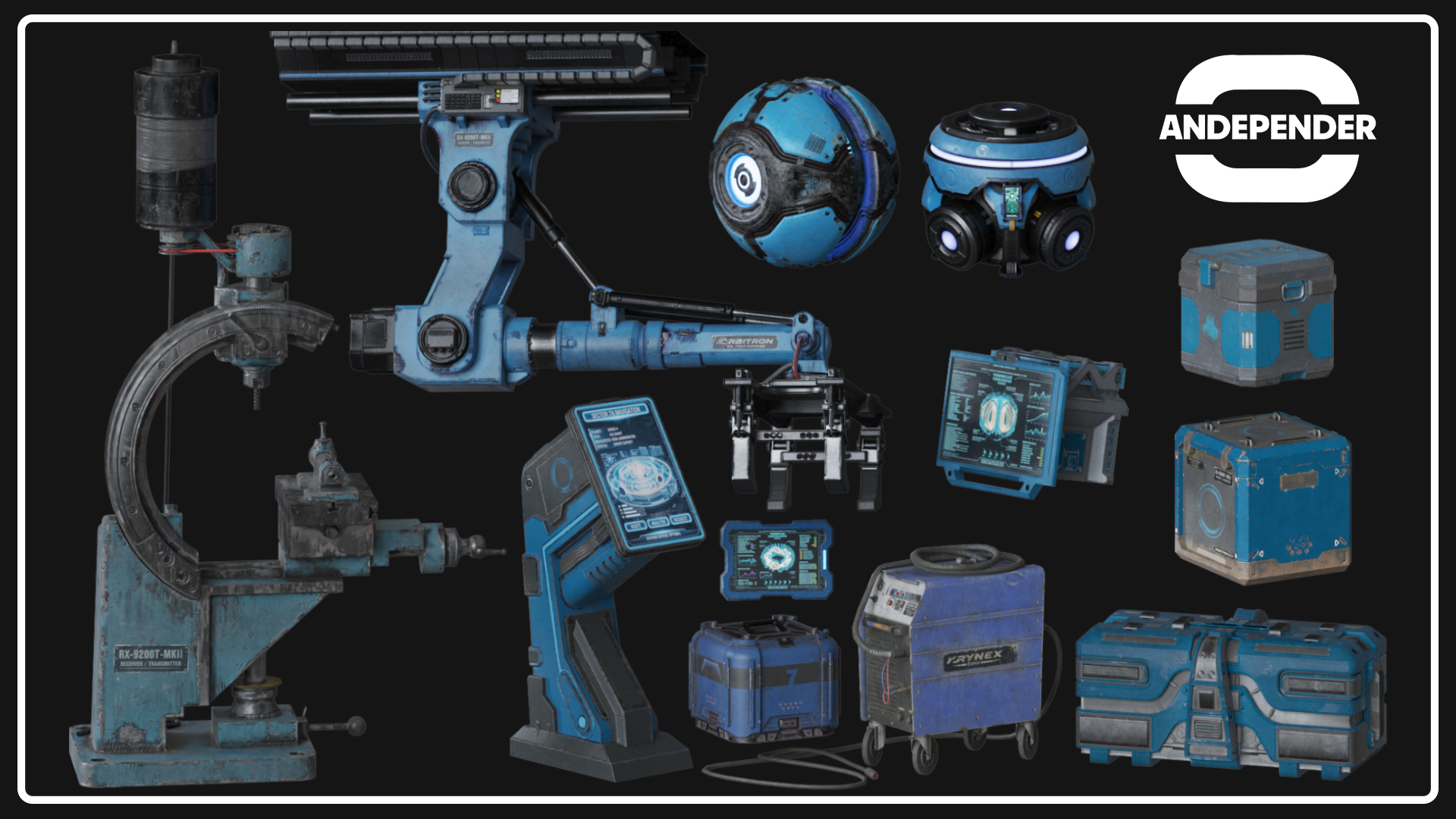 Space Pack Sc-Fi Low Poly | Fab