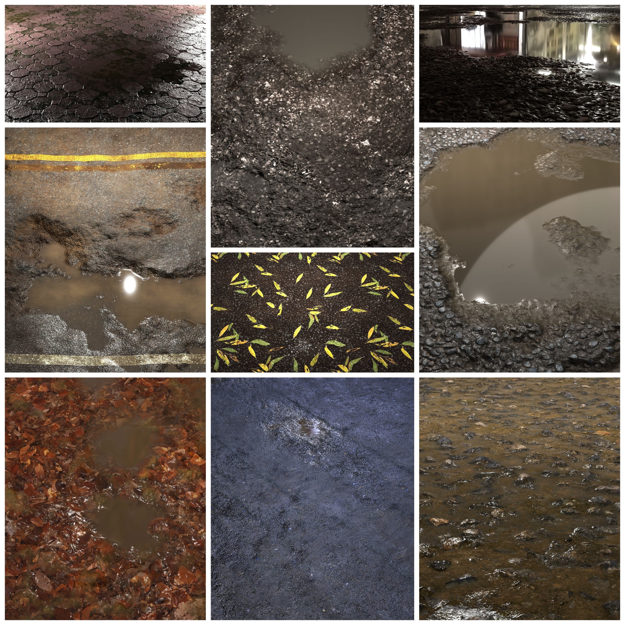 Media 1 for listing Flood 8K PBR Texture Collection