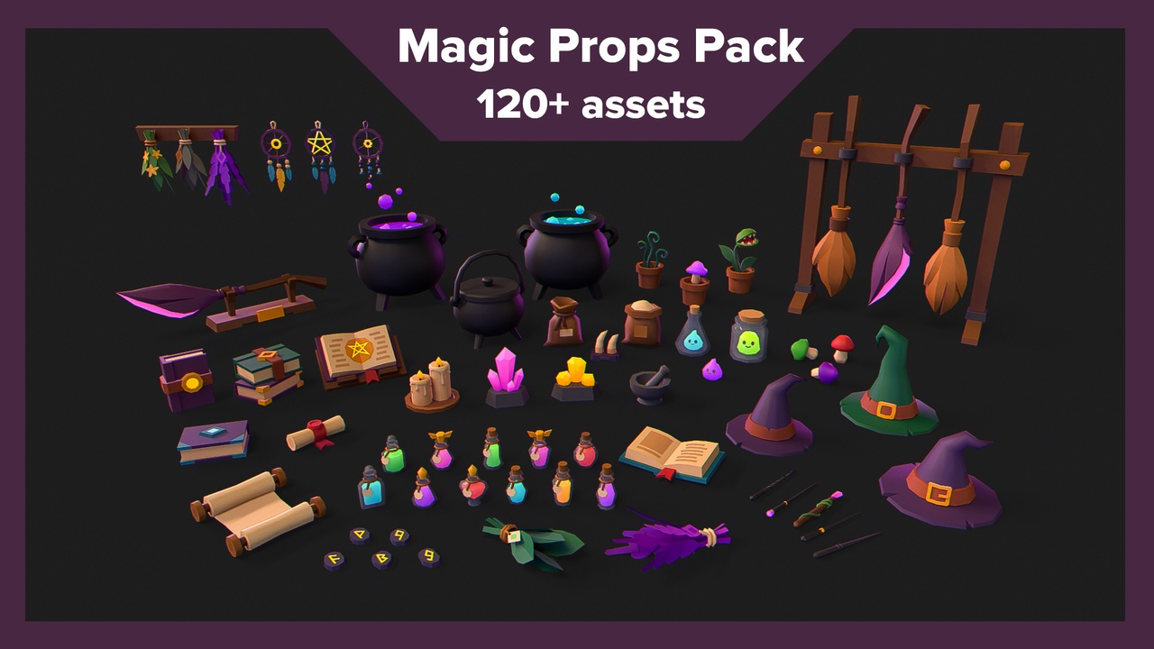 Media 1 for listing Stylized Magic Props Pack