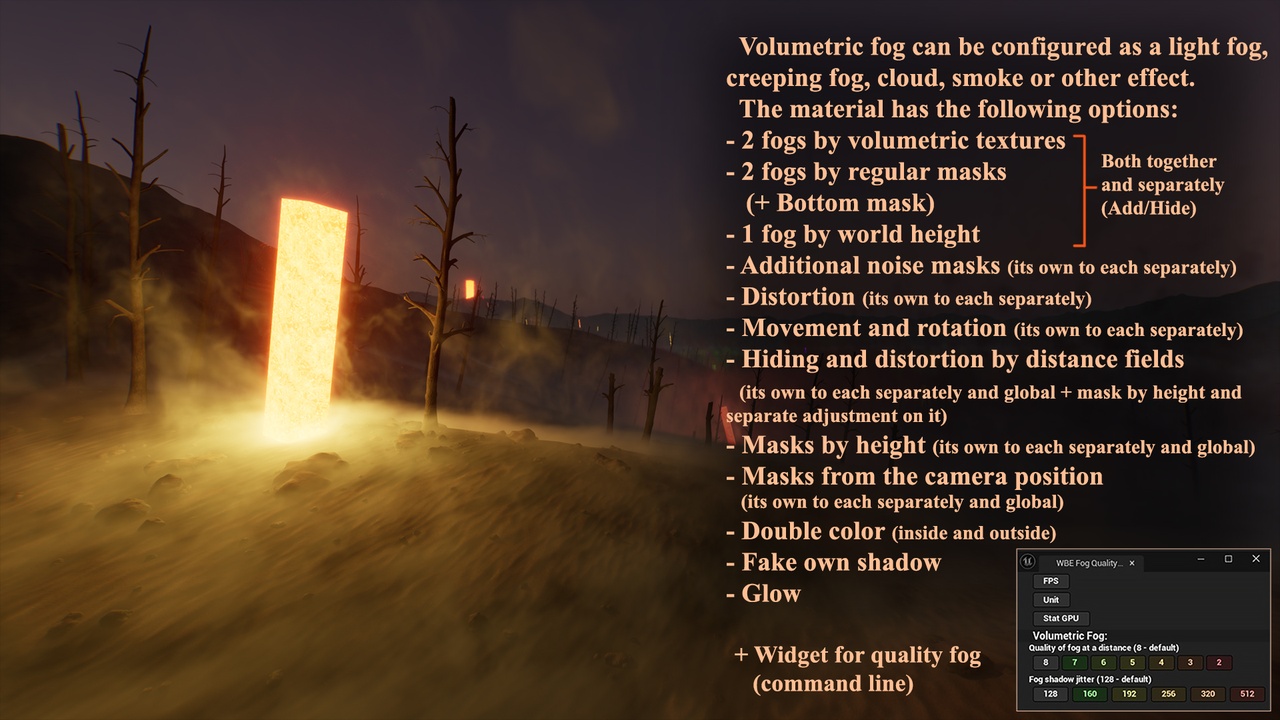 商品 FOG (Volumetric Fog, Plane Fog, Post Process Fog, Smoke) 的媒体 1