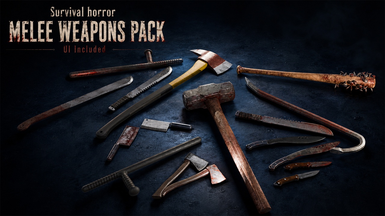 Media 1 for listing Survival Horror: Melee Weapons Pack