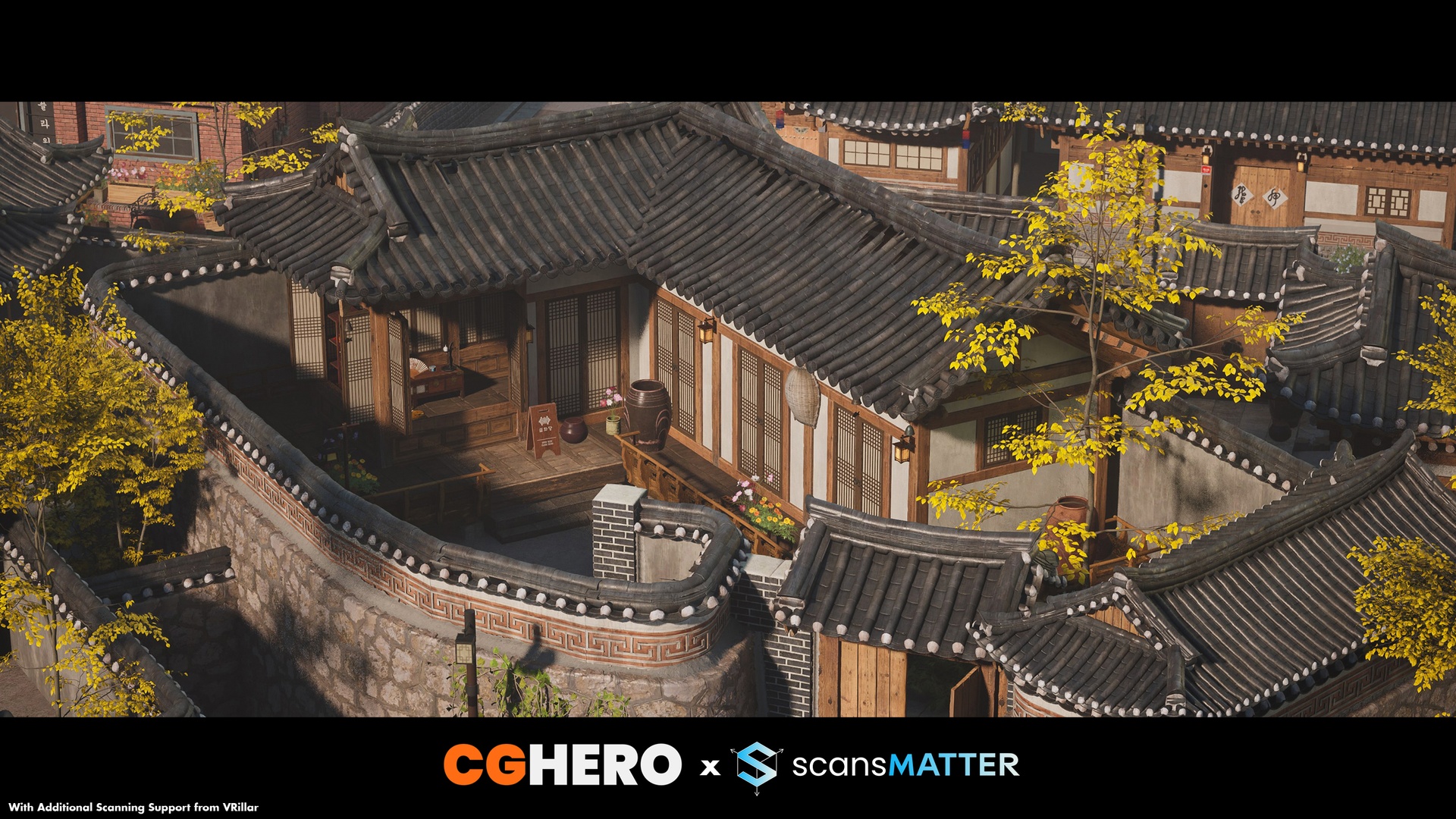 Traditional Asian City Streets - Korean Hanok Village