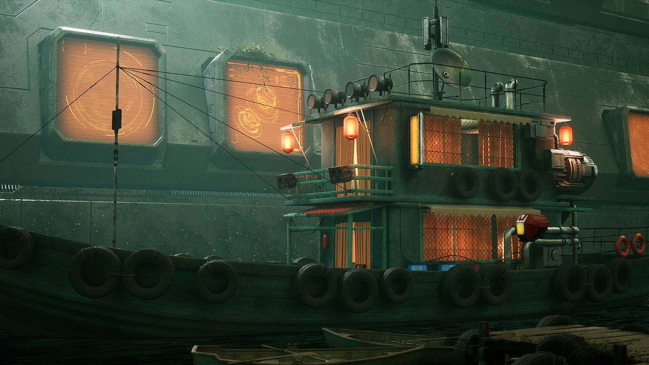 Cyberpunk Boat 제품 등록을 위한 미디어 1개