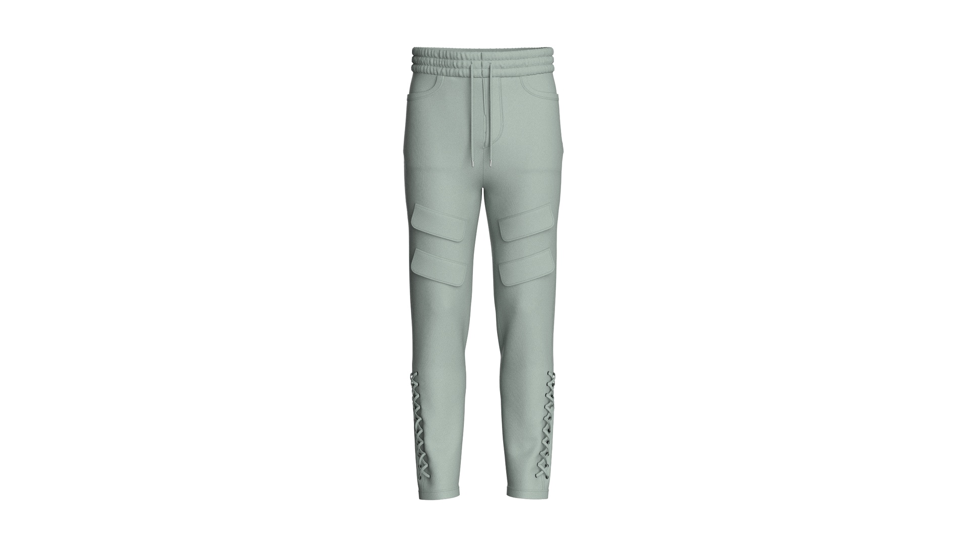 Media 1 for listing Men Lower Leg Lace - Up Pocket Pant | High Poly