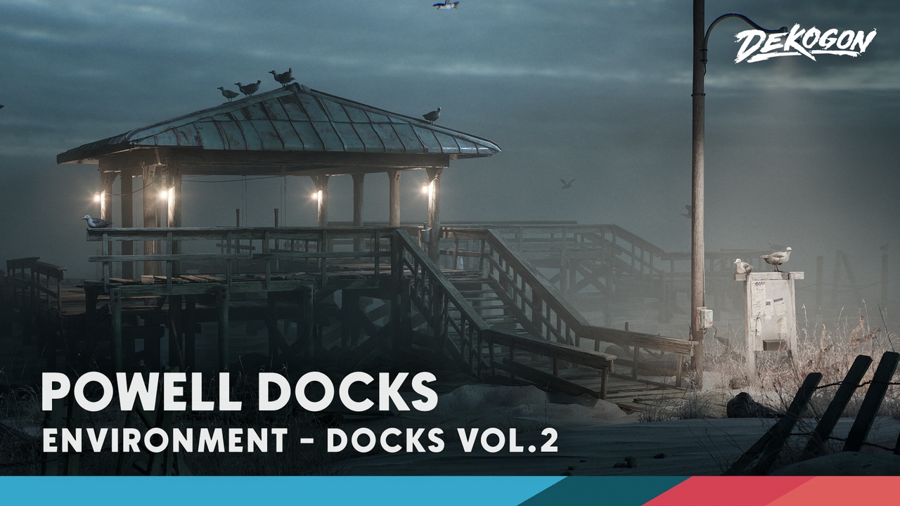 Média 1 pour l'article DOCKS VOL.2 - Powell Dock (Modular / Low Poly)