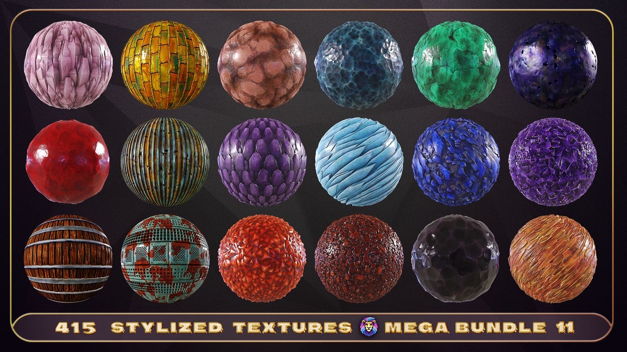 Media 1 for listing 410+ Stylized Textures - Mega Bundle 11