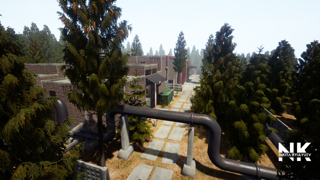Media 1 for listing Modular old factory/warehouse with props