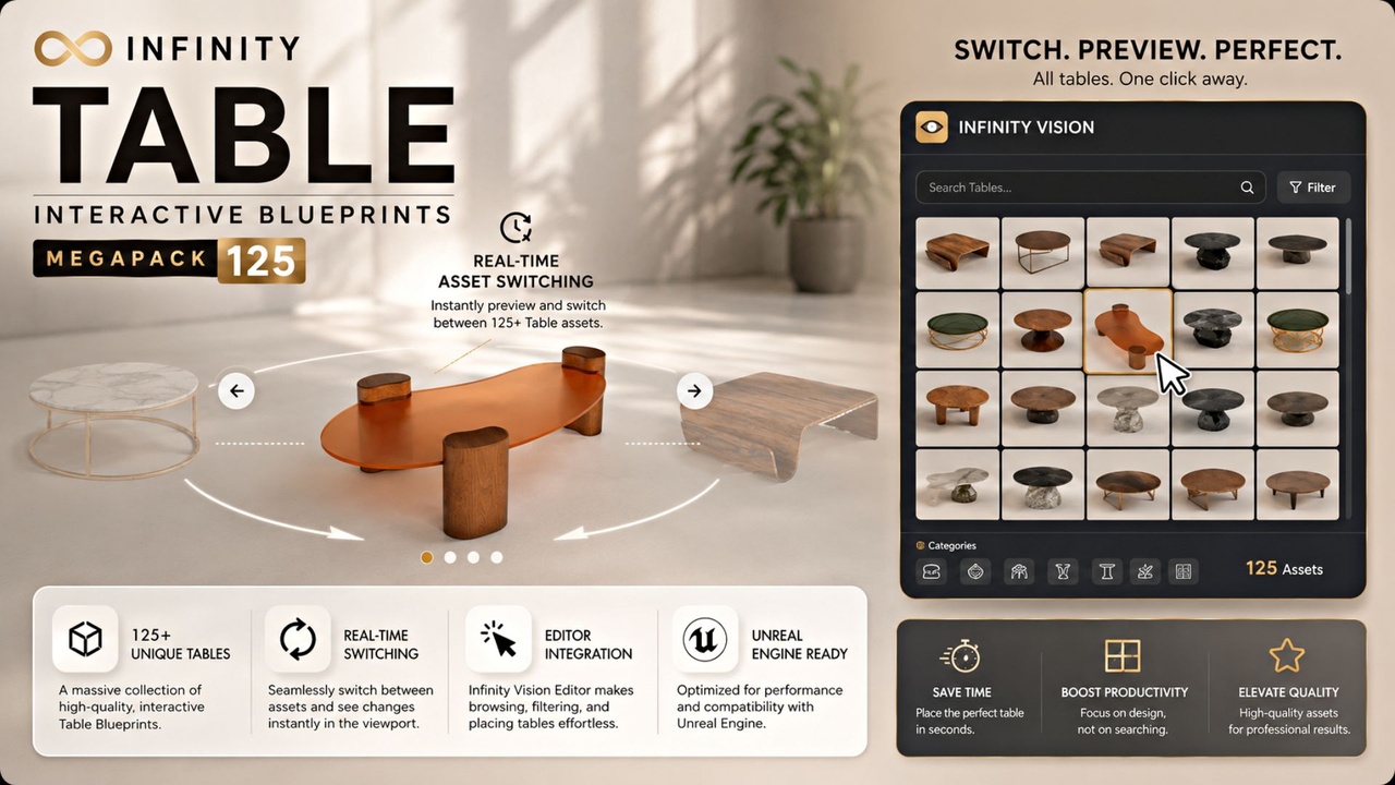 Media 1 for listing Infinity Tables / Table