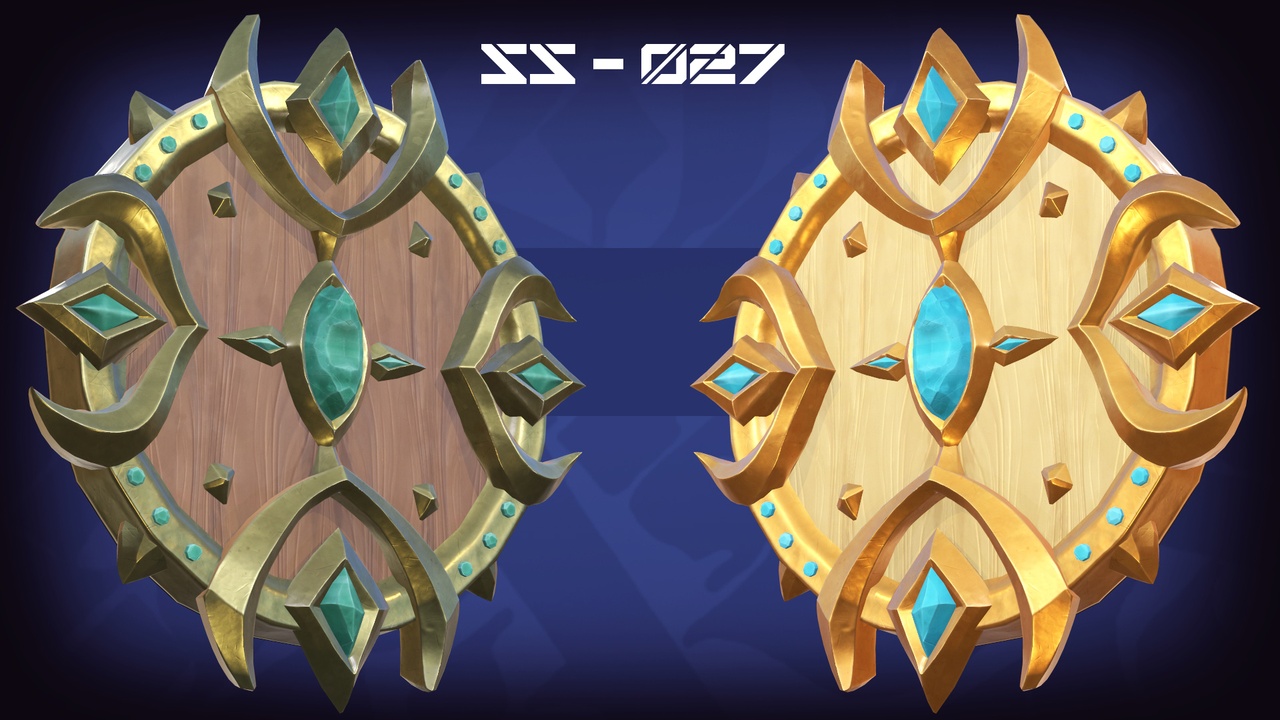Media 1 for listing Stylized Shields PBR Asset Pack Vol.1