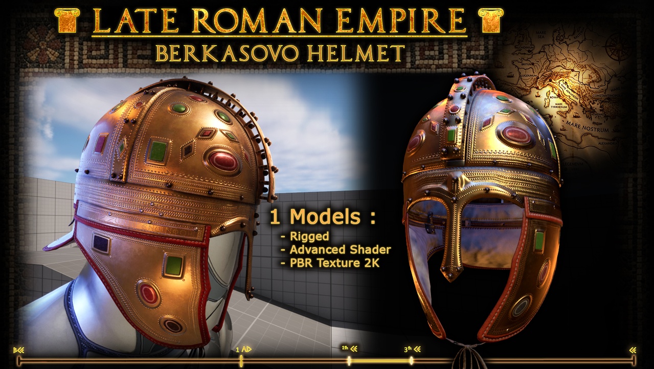 Media 1 for listing Late Roman Empire : Berkasovo Helmet