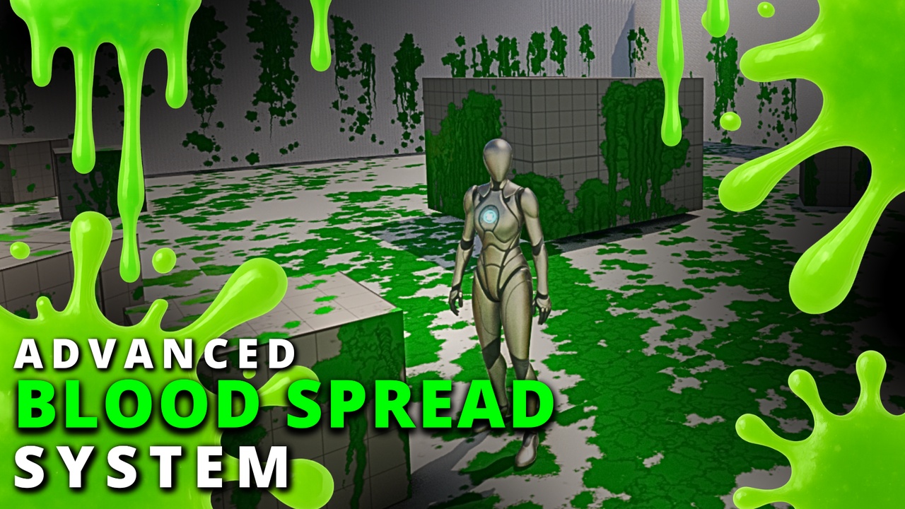 Media 1 for listing Advanced Blood Spread System | Blood Effects - Realistic Blood VFX