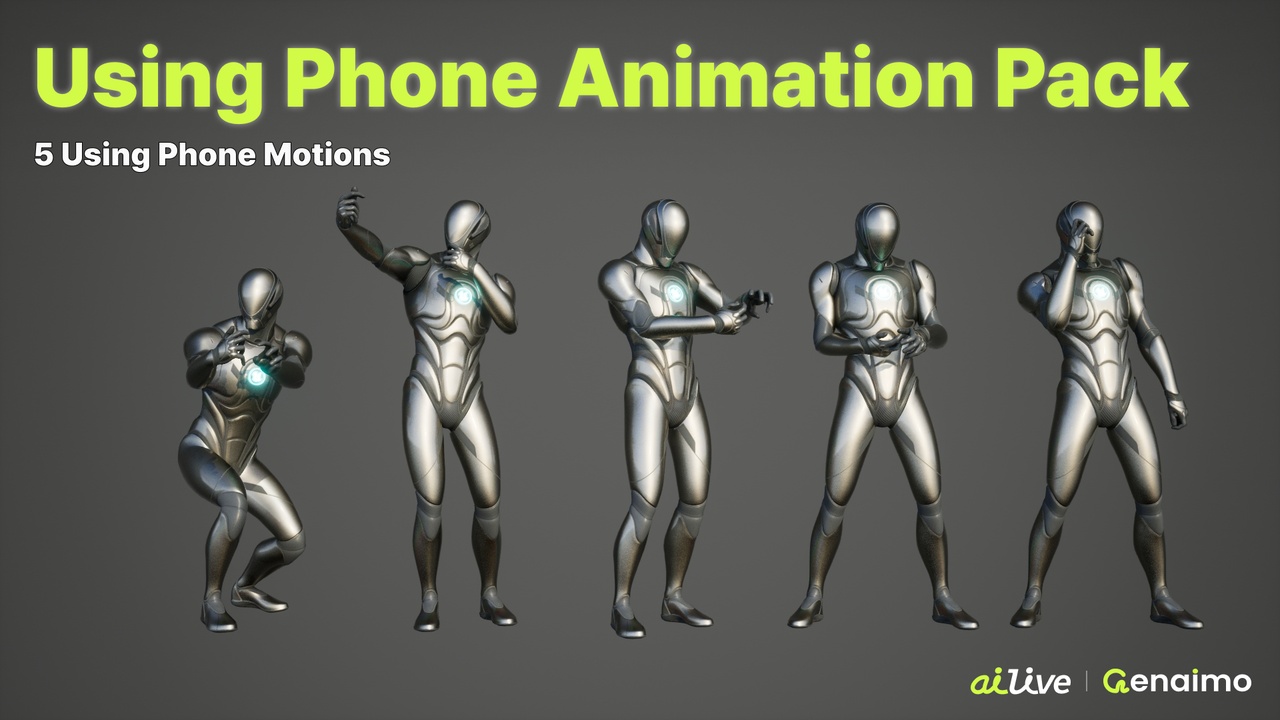 Media 1 for listing Using Phone Animation Pack
