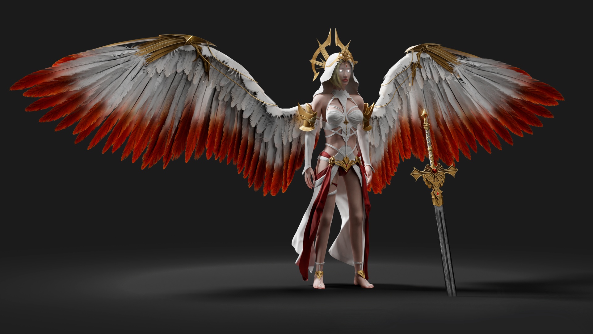 Media 1 for listing Female Angel Knight