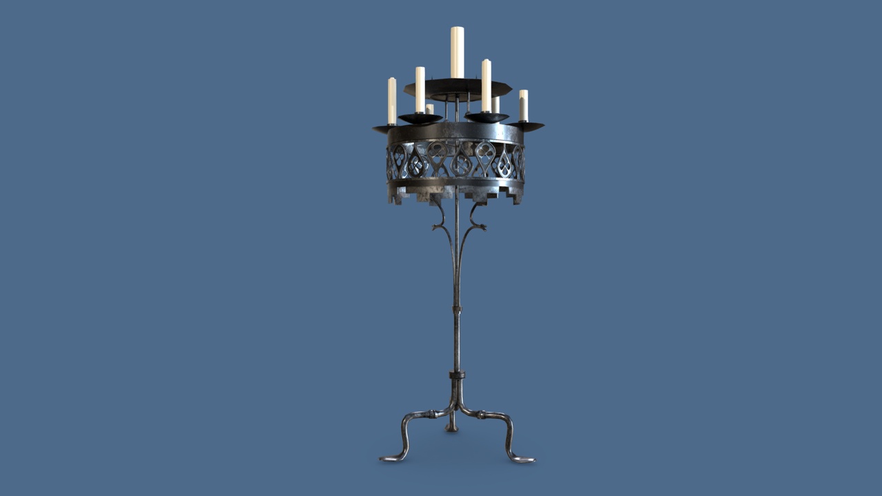 Media 1 for listing Medieval Candle Holder