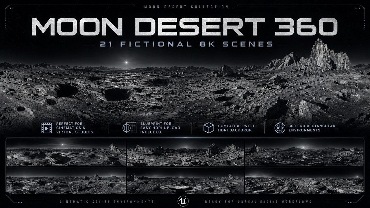 Media 1 for listing Cinematic HDRI v.006 Moon