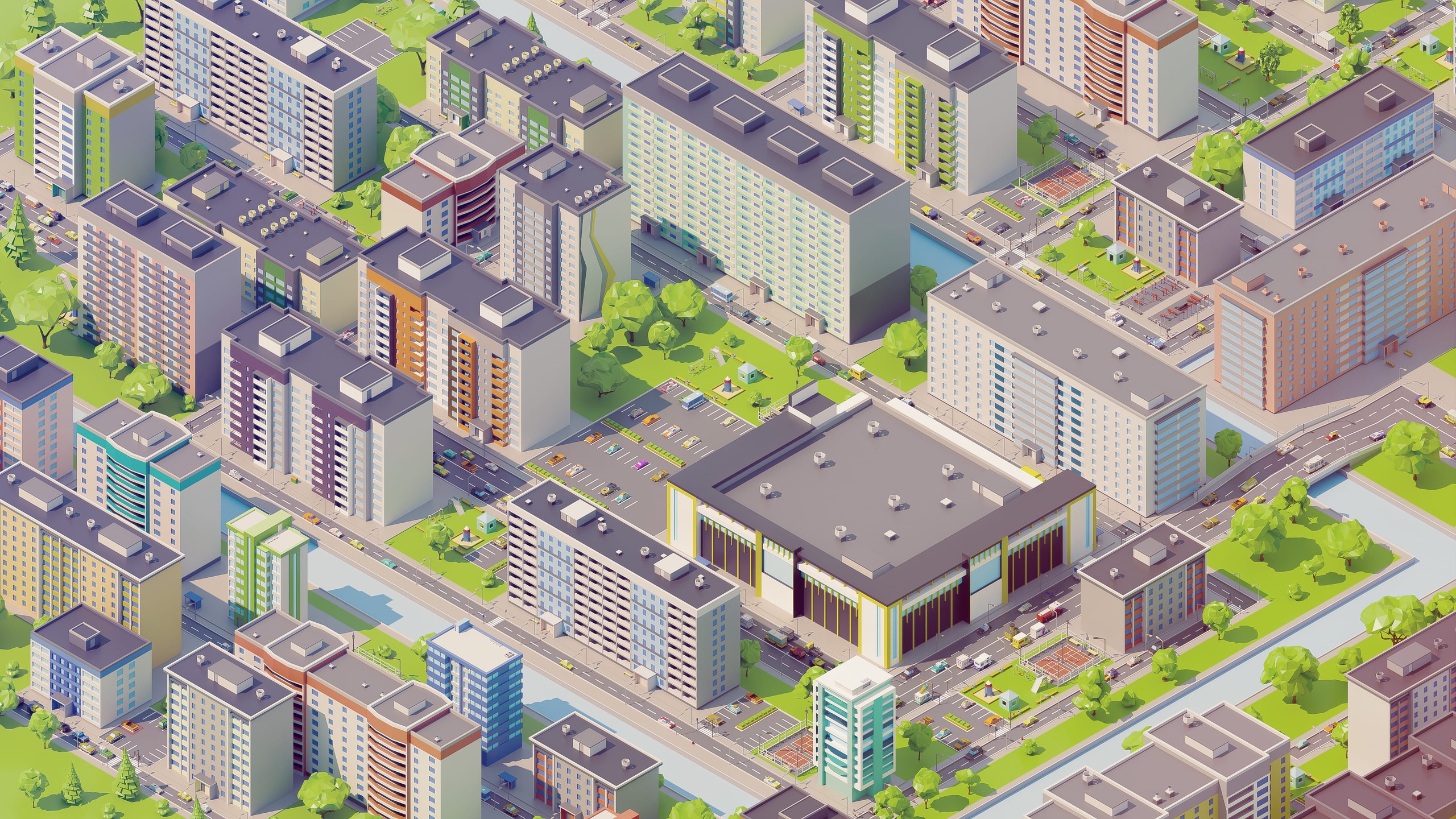 商品 Eastern Europe City - Low Poly 3D Models Pack 的媒体 1