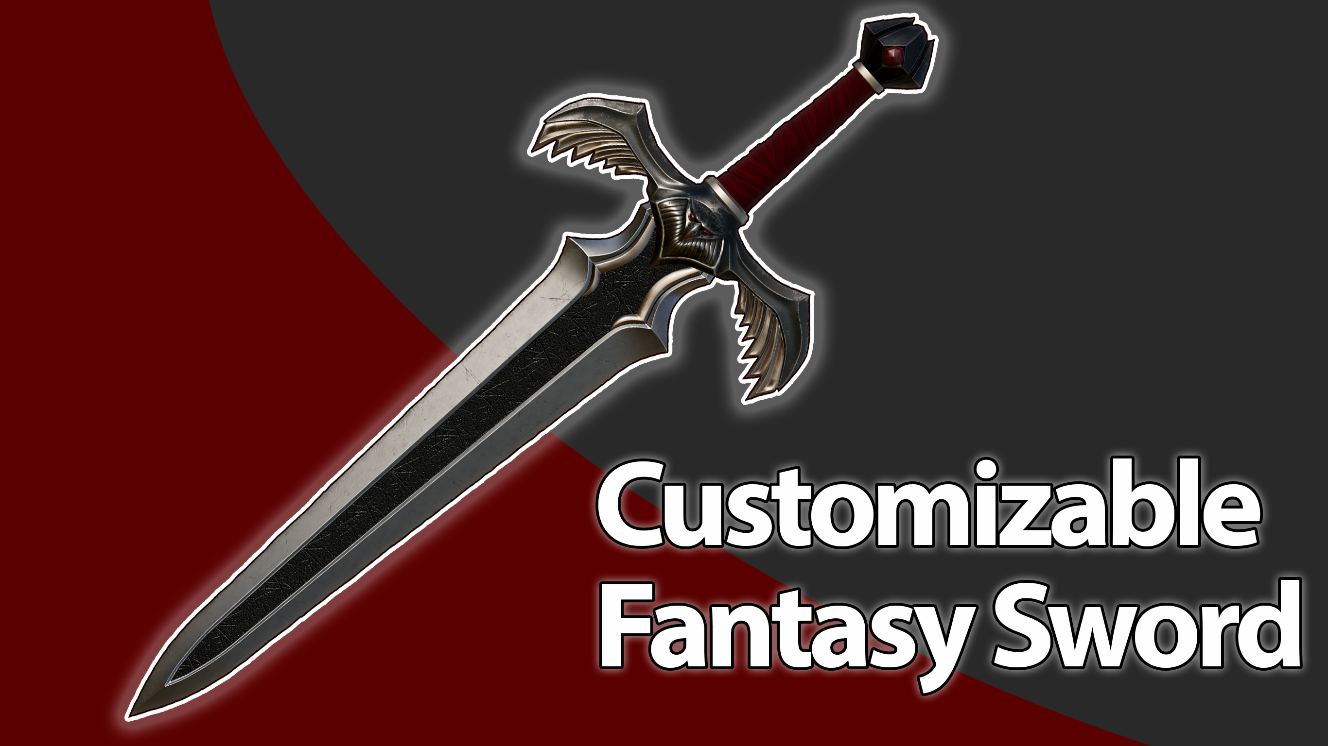 Customizable Fantasy Sword | Fab
