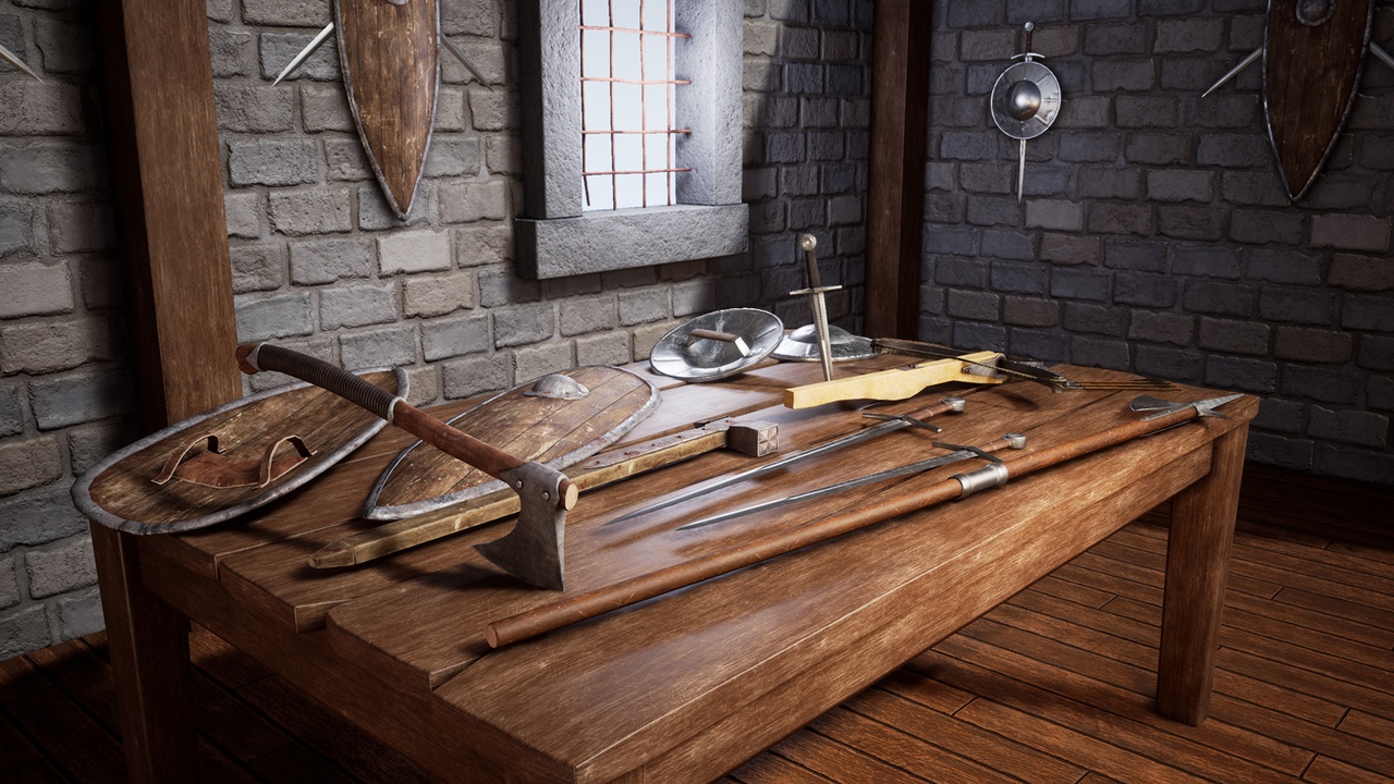 Media 1 for listing Realistic Medieval Weapons Pack