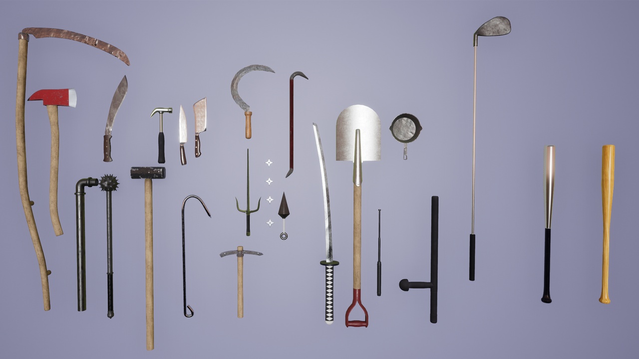 PBR Melee Weapons Mega pack 제품 등록을 위한 미디어 1개