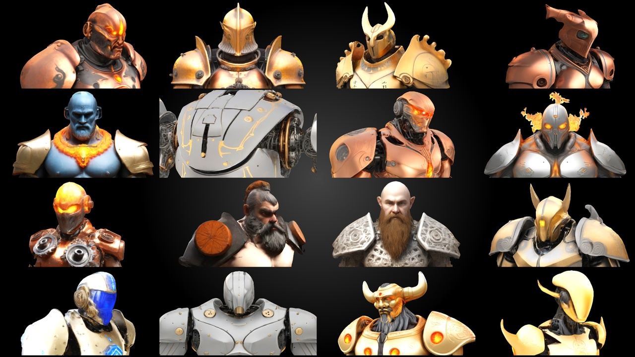 Media 1 for listing Elite Armored Warriors Collection - Premium Fantasy Fighter Pack
