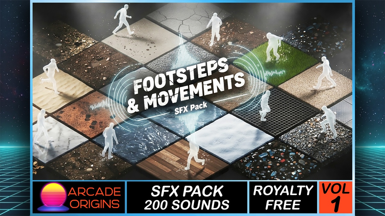 Media 1 for listing Footsteps & Movements SFX Pack - Vol. 1