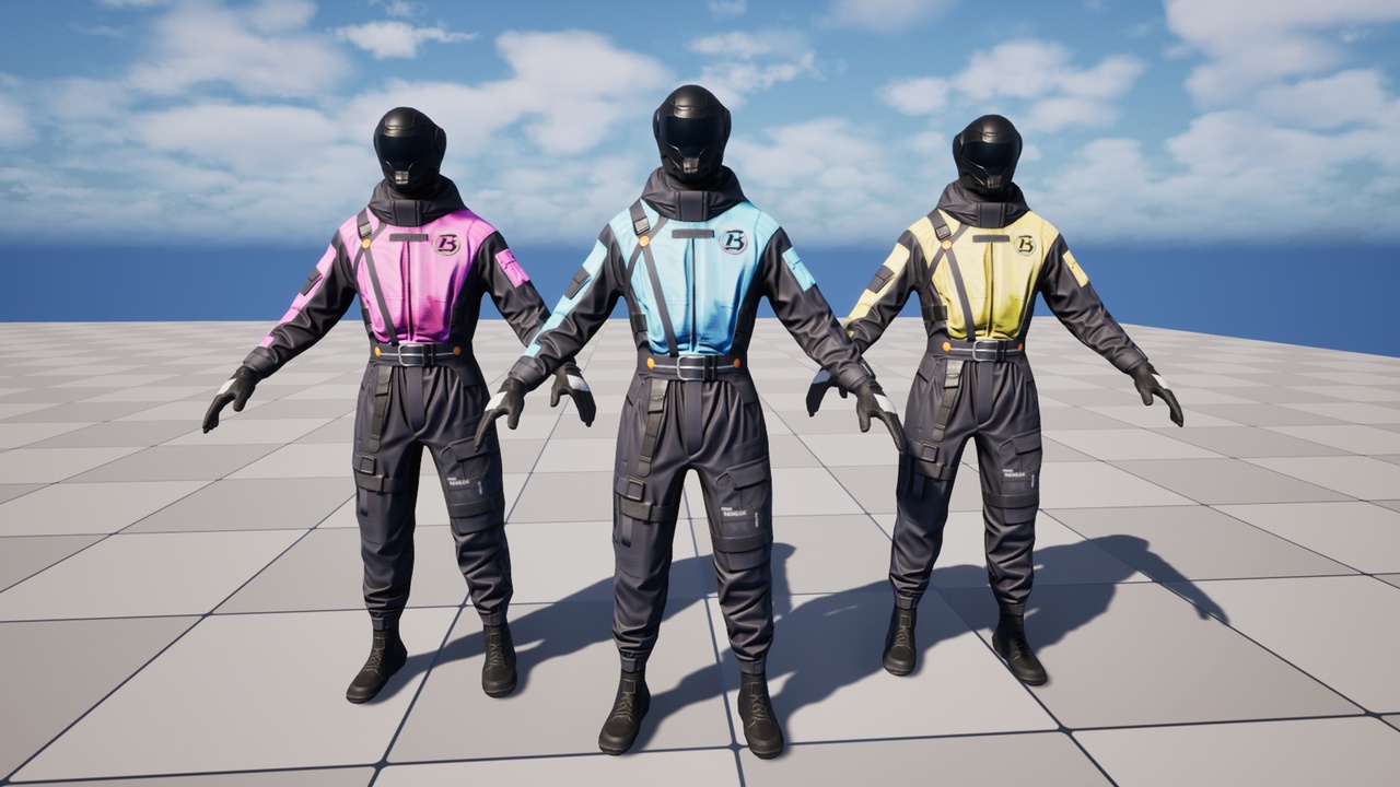 Media 1 for listing Sci-Fi Armored Character03 | UE5 Mannequin Rig | FBX
