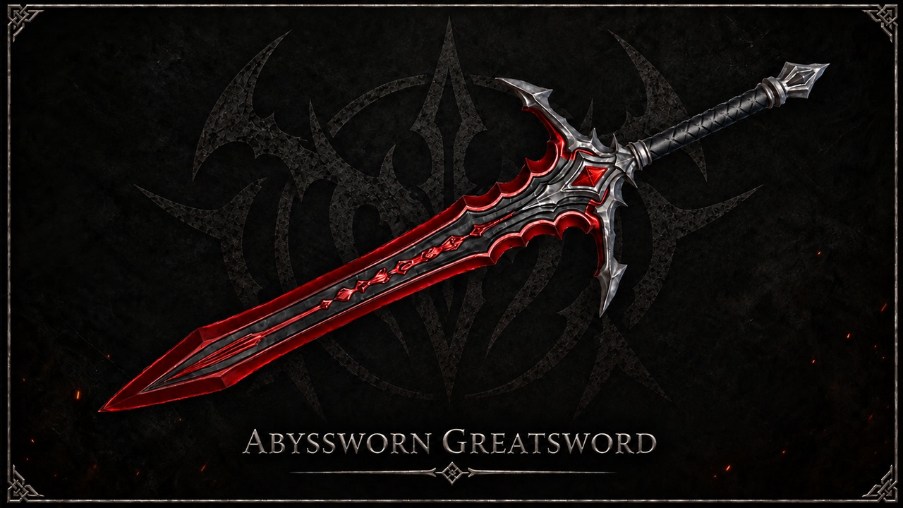 Media 1 for listing Abyssworn | Dark Fantasy Greatsword