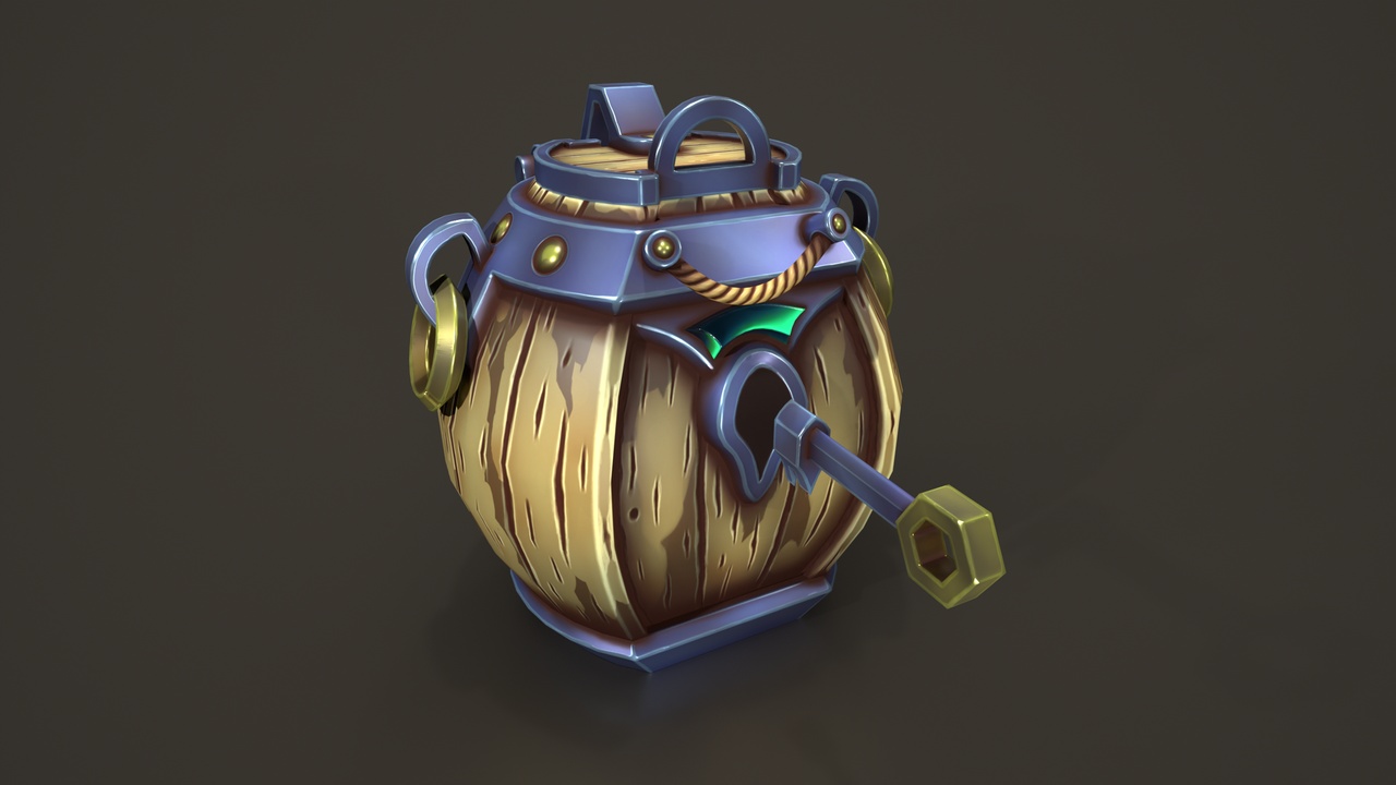 Media 1 for listing Stylized Animated Barrel Chest