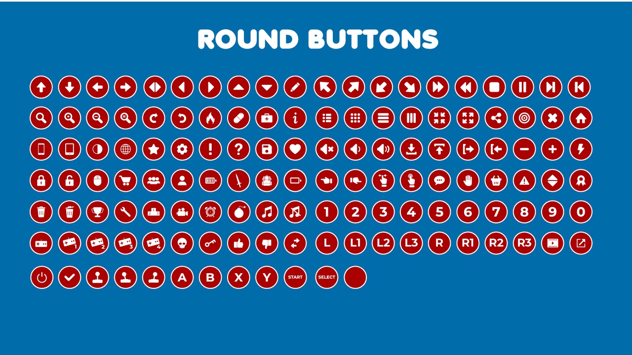 Media 1 for listing Game Buttons Pack