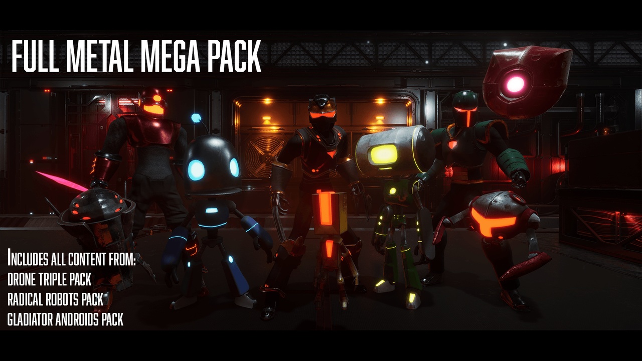 Full Metal Mega Pack Collection - Customizable Robot Army 제품 등록을 위한 미디어 1개