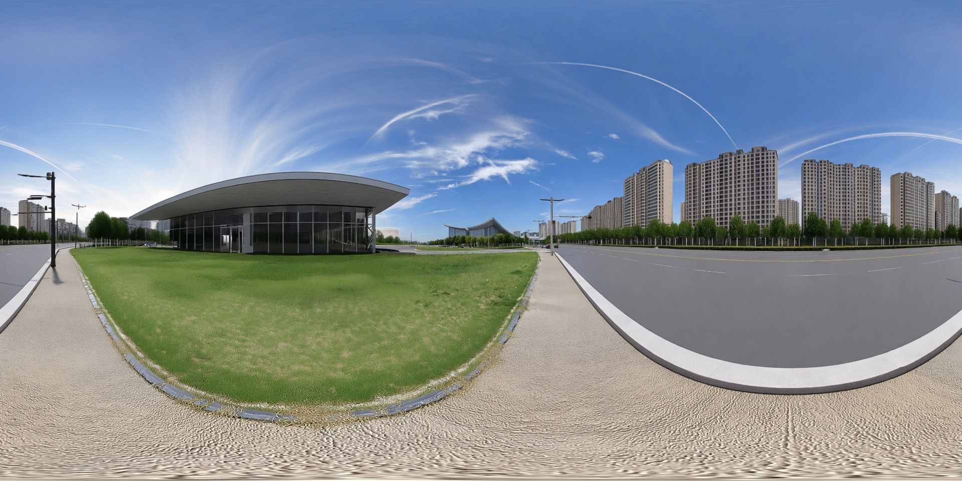 Media 1 for listing Chinese Xi'an Mixed Urban Real-Scene 8K LDR Panoramic Skybox Asset Pack (36 +2 )