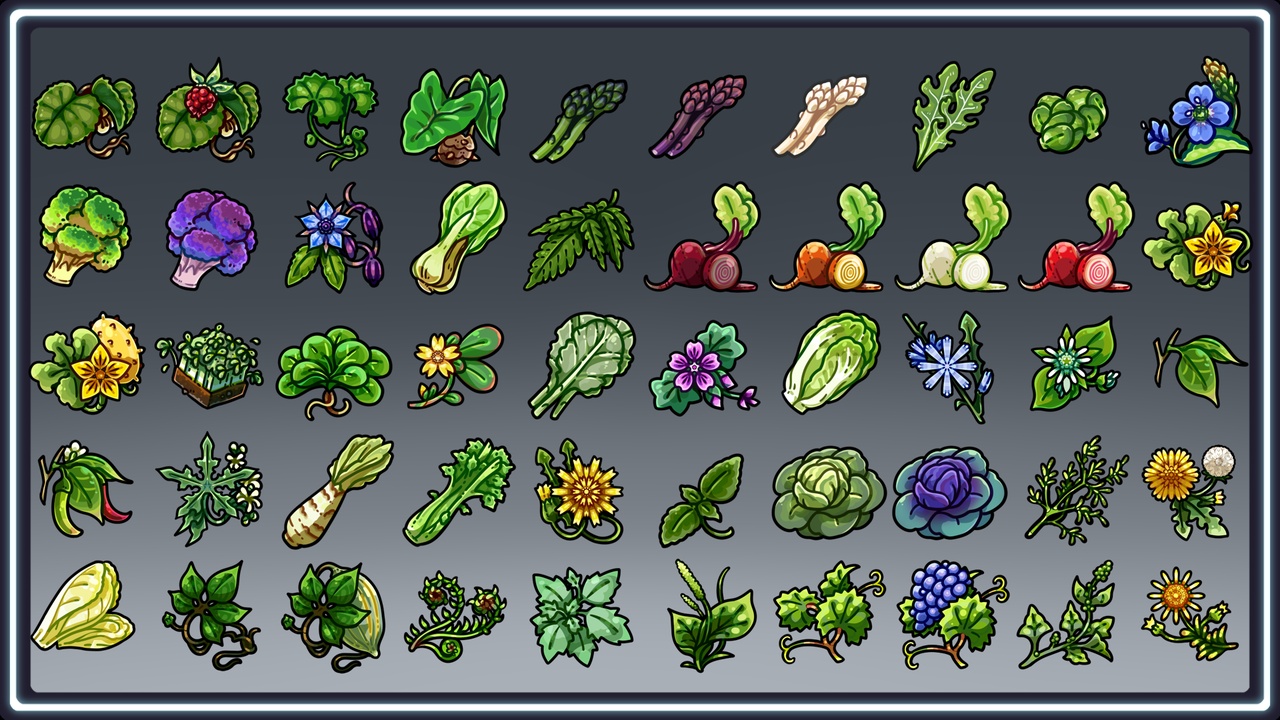 Media 1 for listing 50 Leafy Greens & Flora Pack 1
