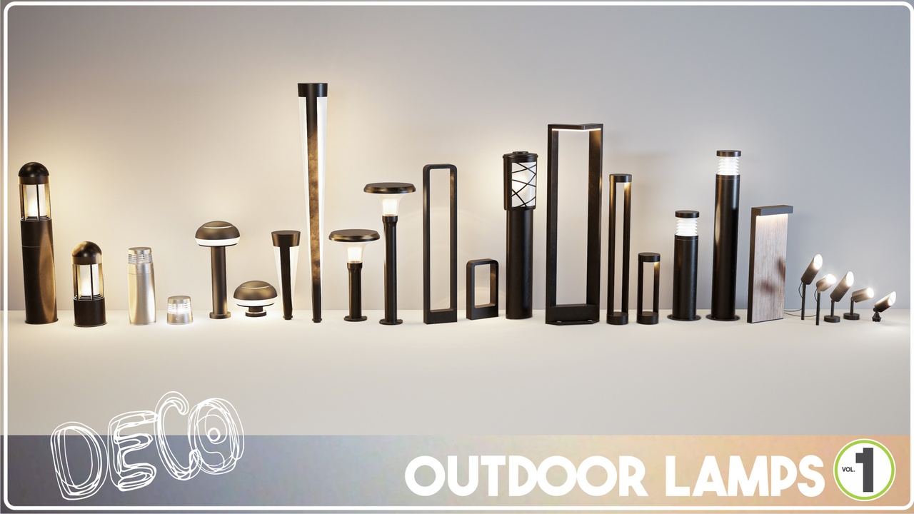 Outdoor Lamps Vol. 1 제품 등록을 위한 미디어 1개