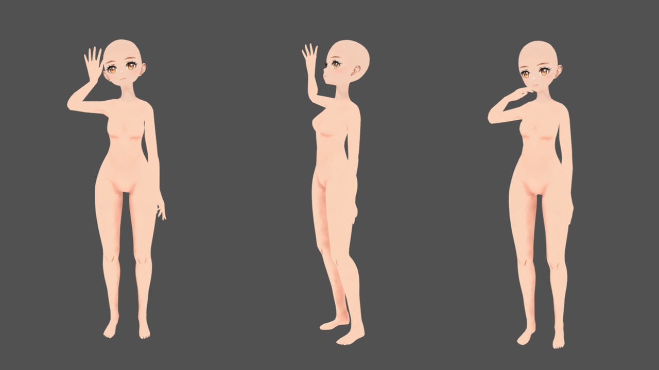 Media 1 for listing Animation And Rigged Anime Girl Game Ready (Unity&UE5)