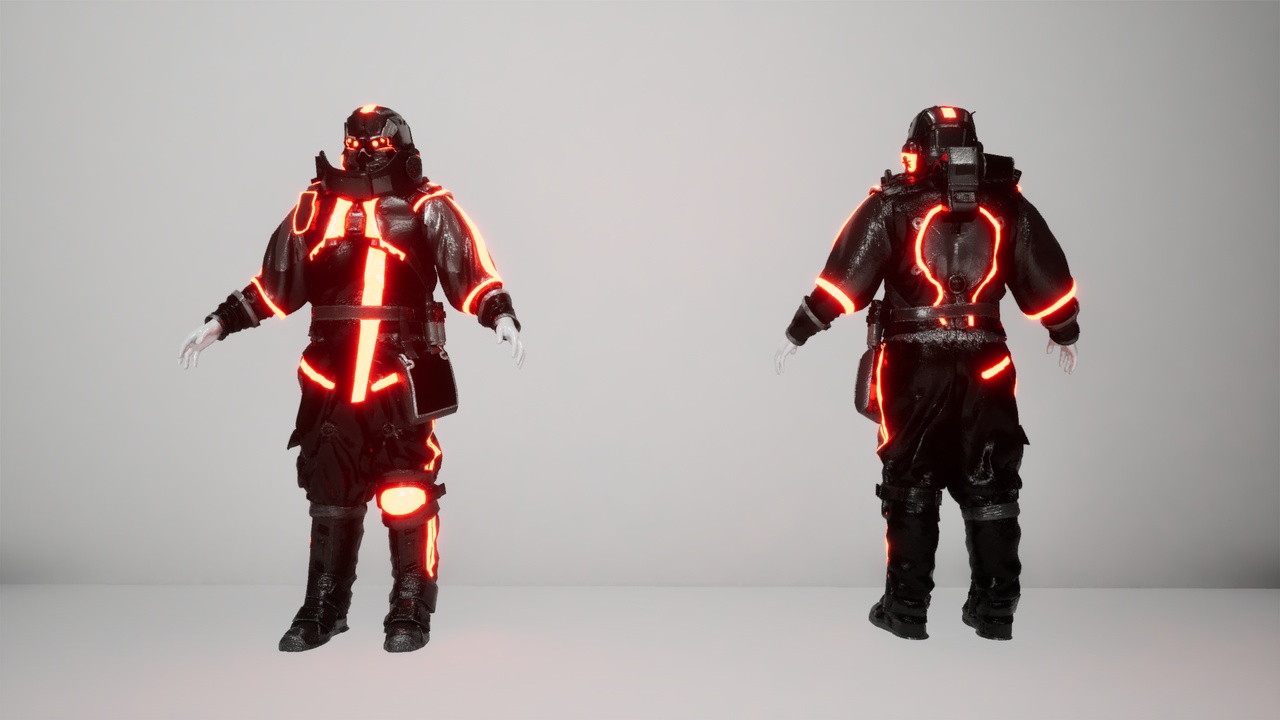 Media 1 for listing Metahuman Sci-Fi Soldier Outfit