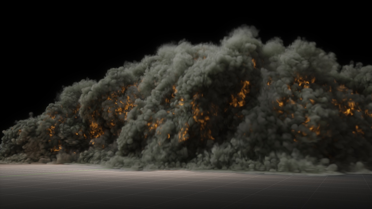 Media 1 for listing Huge Storm (Smoke And Fire) Vdb Effects Pack Loop