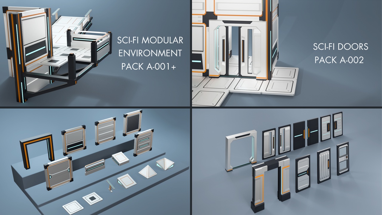 Media 1 for listing Ultimate Low Poly Sci-Fi Asset Library
