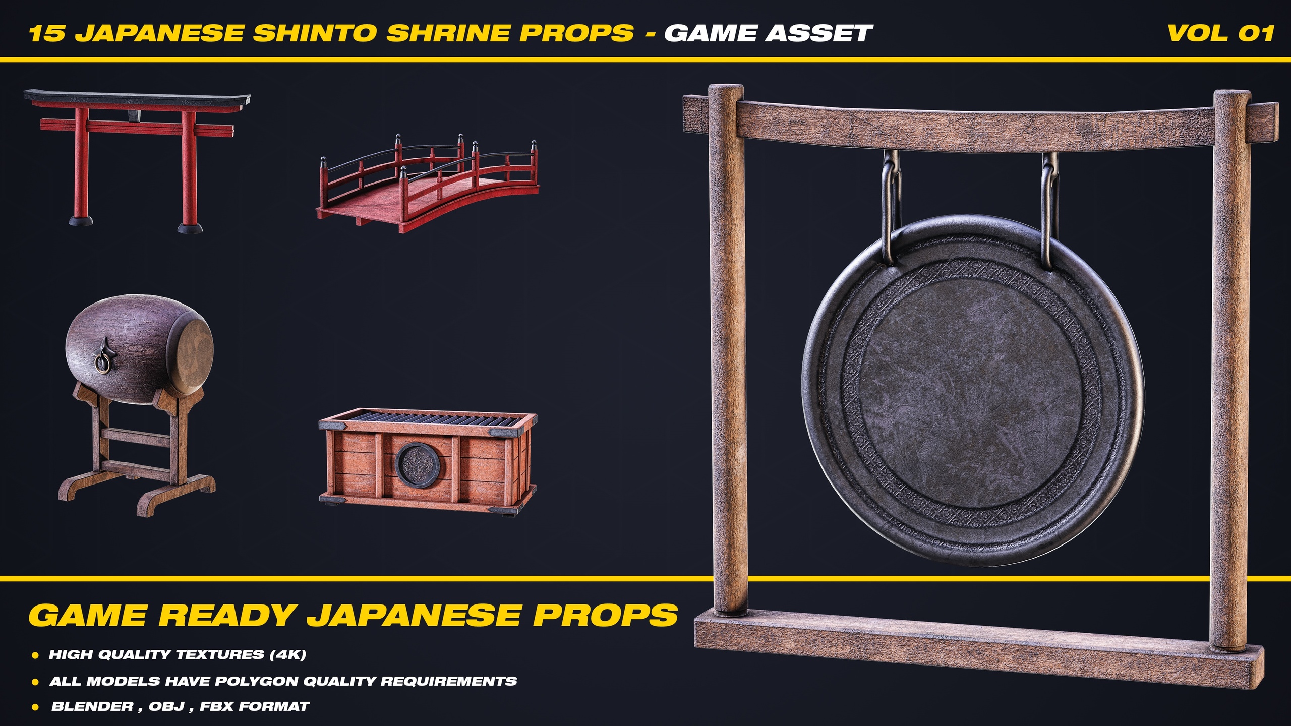 File multimediali per l'articolo 15 Japanese Shinto Shrine Props - VOL 01 ( Game Asset ): 1