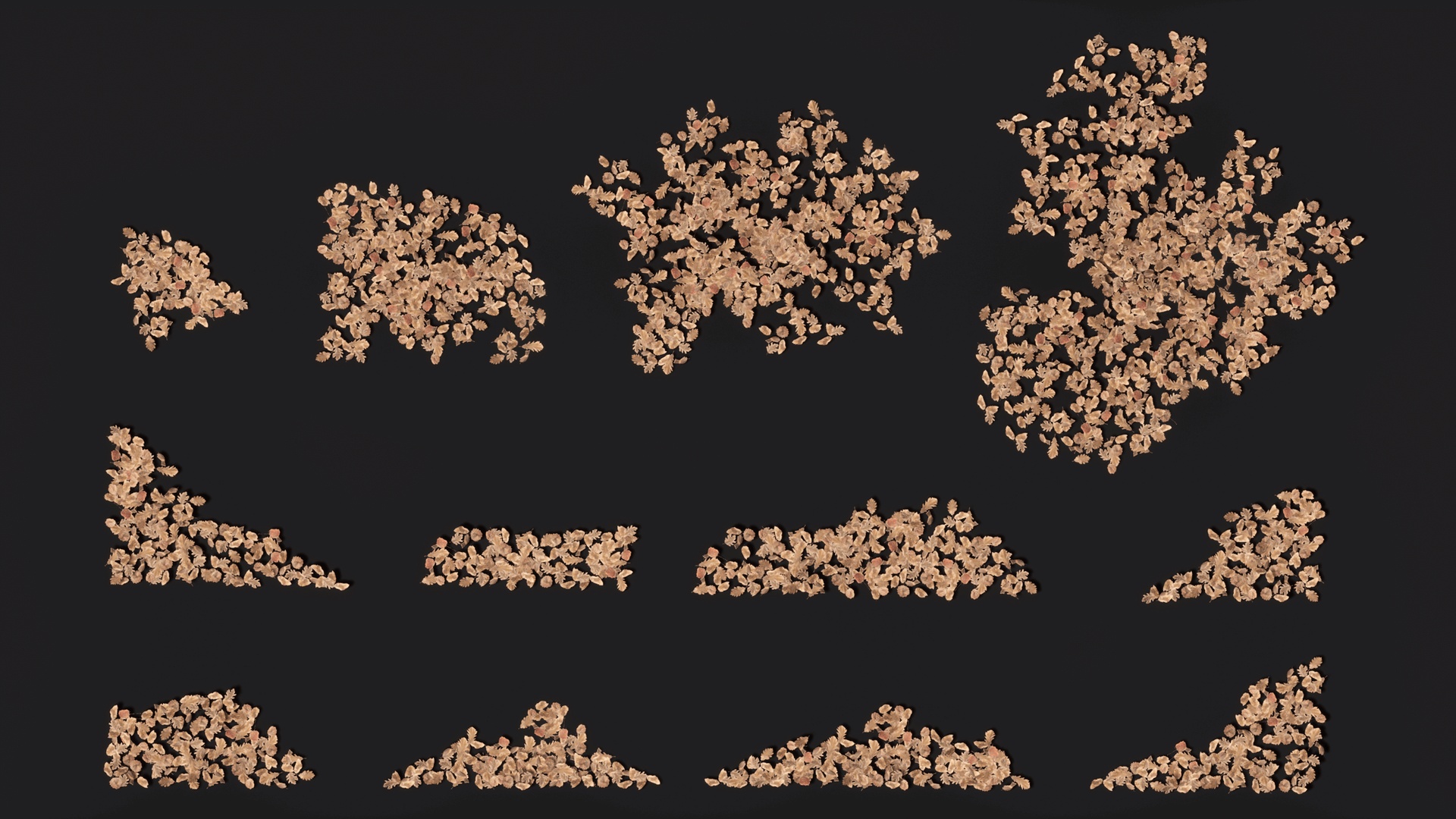 Media 1 for listing Fallen leaves low poly game ready pack