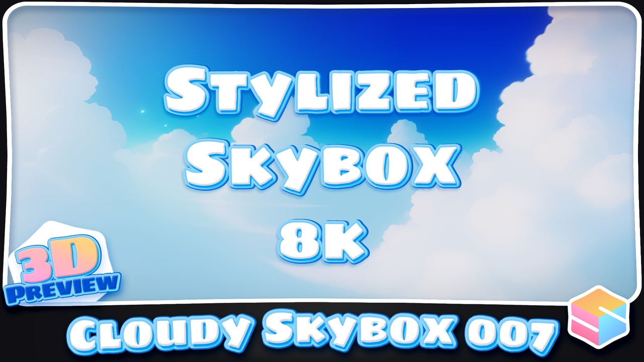 8k Stylized Cloudy Skybox 007 제품 등록을 위한 미디어 1개