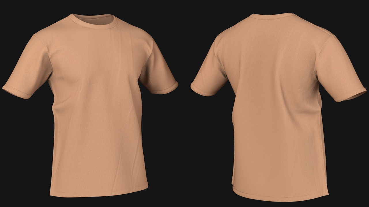 Media 1 for listing T-Shirt in 5 Colors Metahuman Ready - 3D Model - Rigged